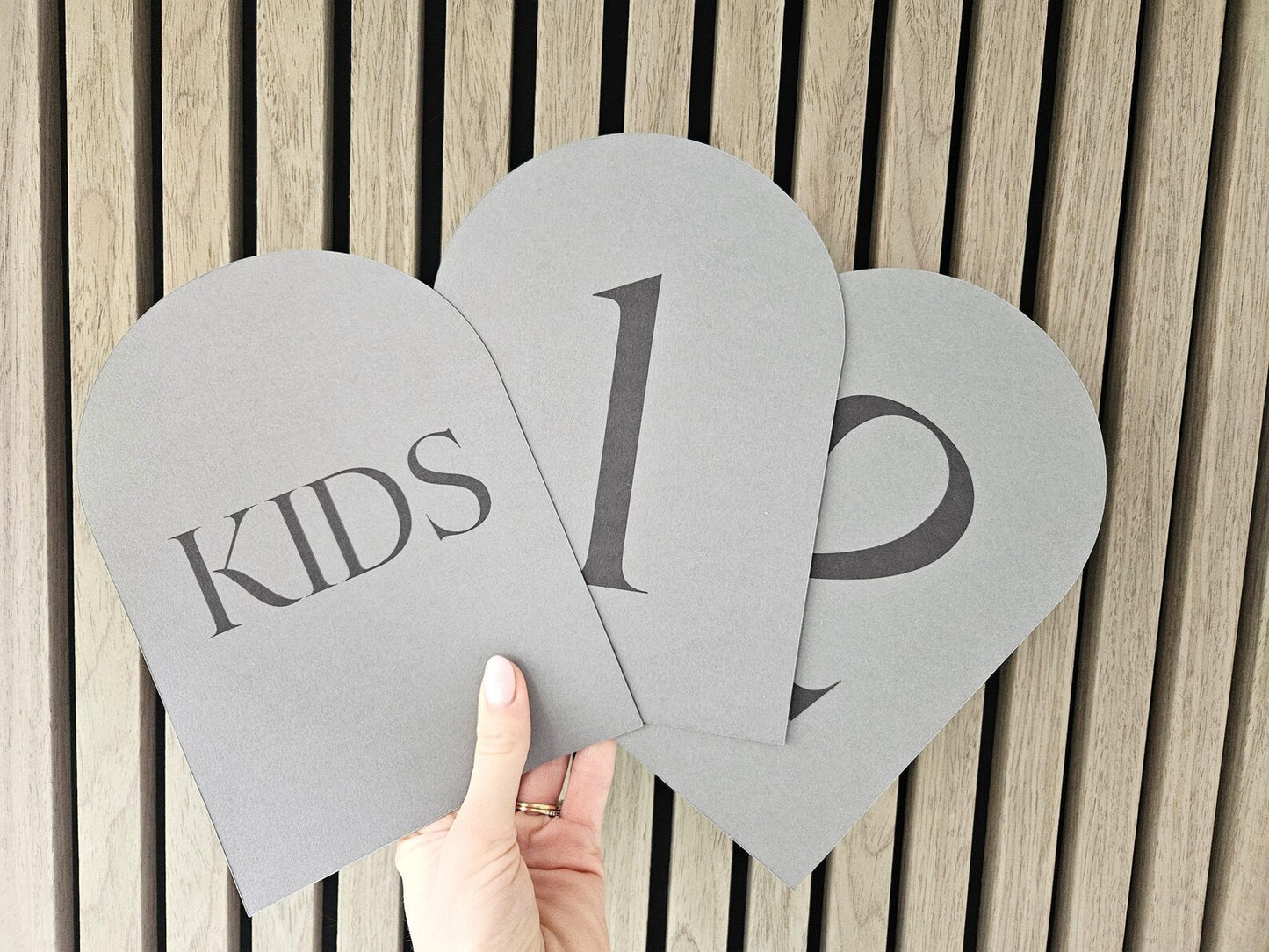 Wedding table numbers