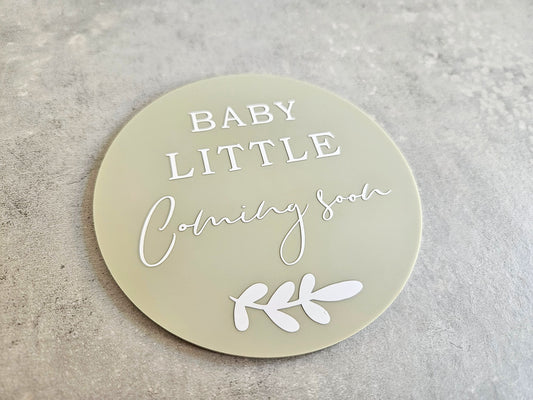 Personalised Pregnancy/Baby Announcement Plaque
