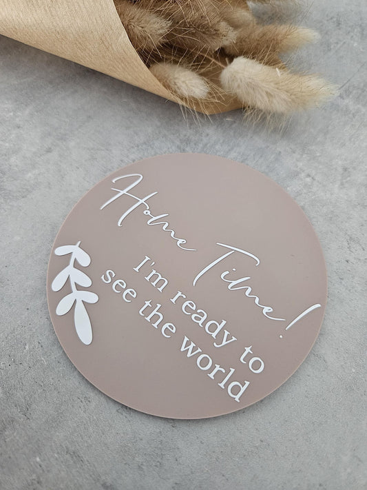 Home Time I'm Ready To See The World plaque