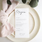 Personalised Individual Wedding Menus