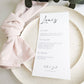 Personalised Individual Wedding Menus