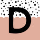 Personalised Spotty Initial Print