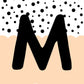 Personalised Spotty Initial Print