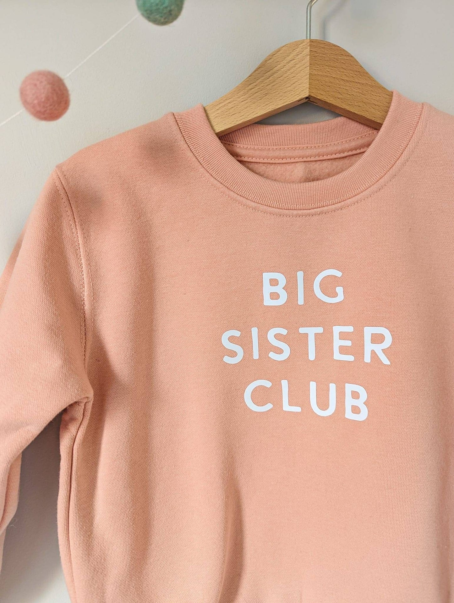 Big Sister Club Sweatshirt - Dusky Pink
