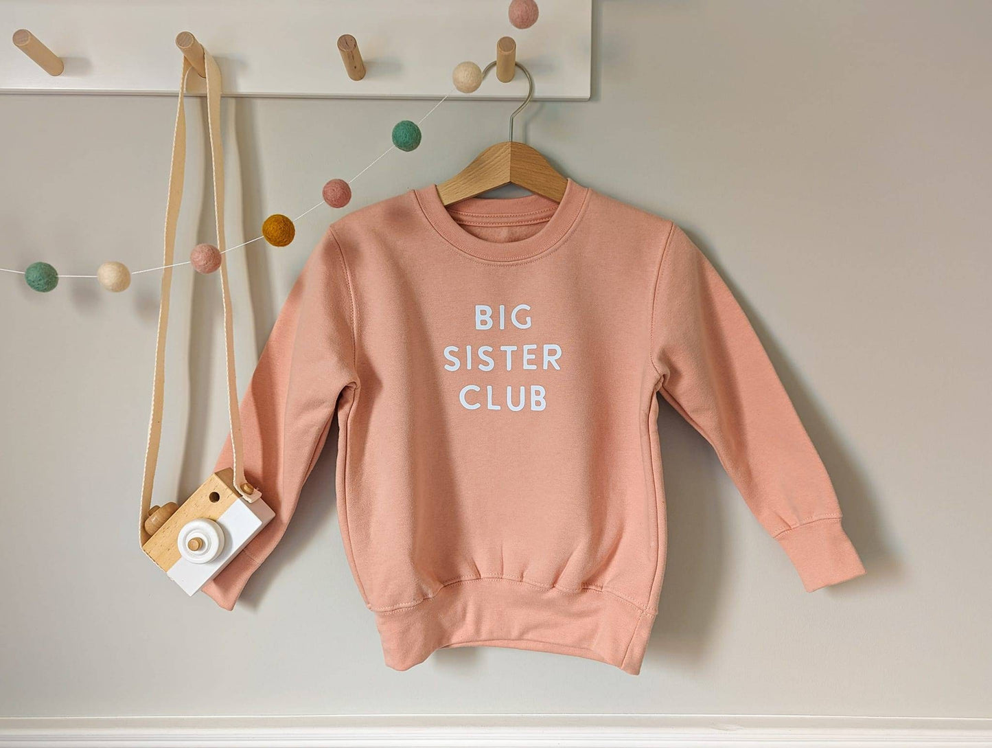 Big Sister Club Sweatshirt - Dusky Pink