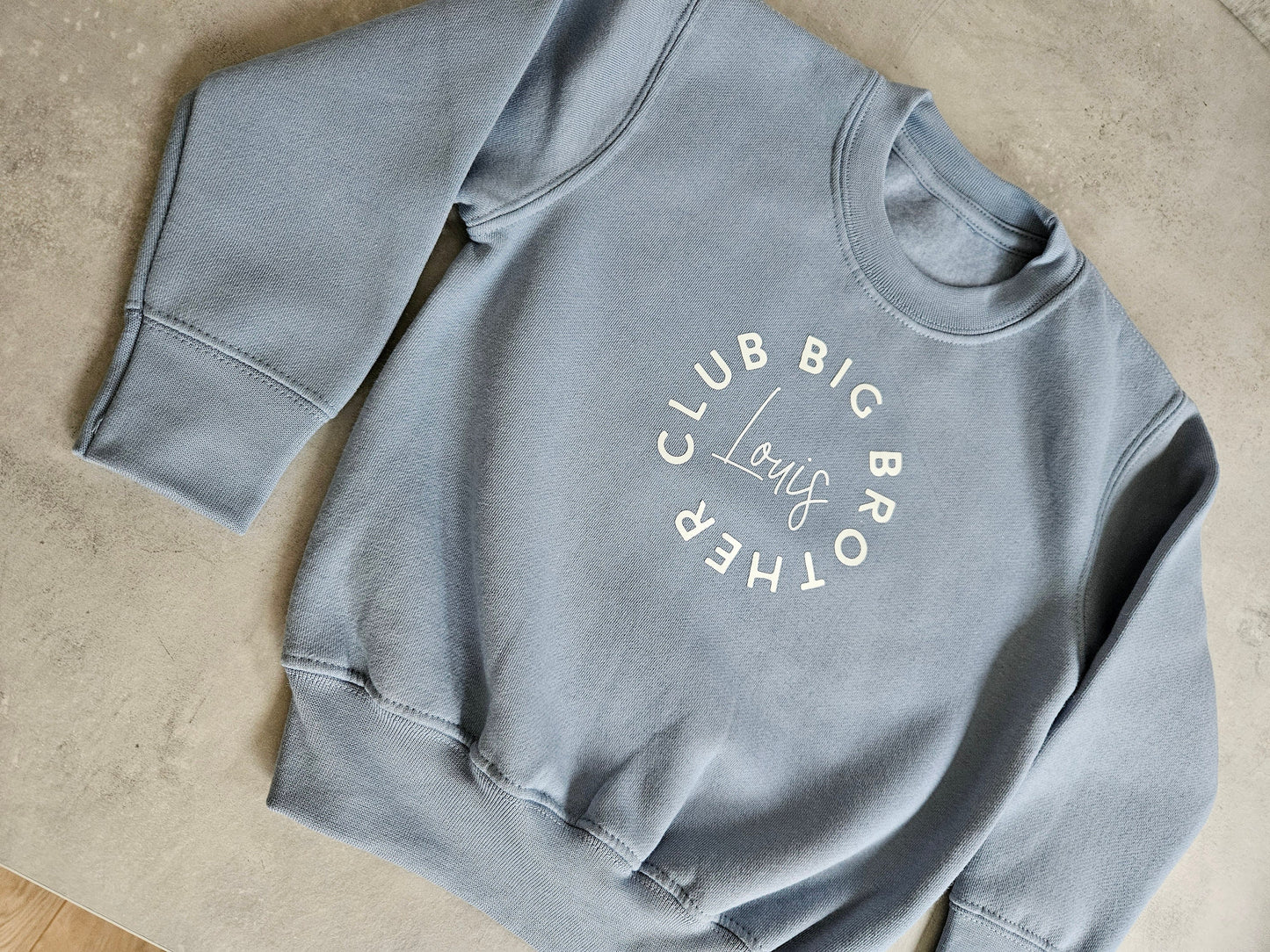 Personalised big sibling jumper