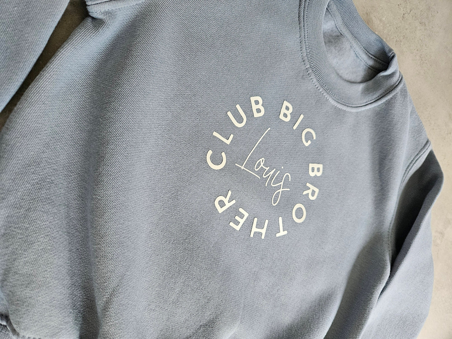 Personalised big sibling jumper