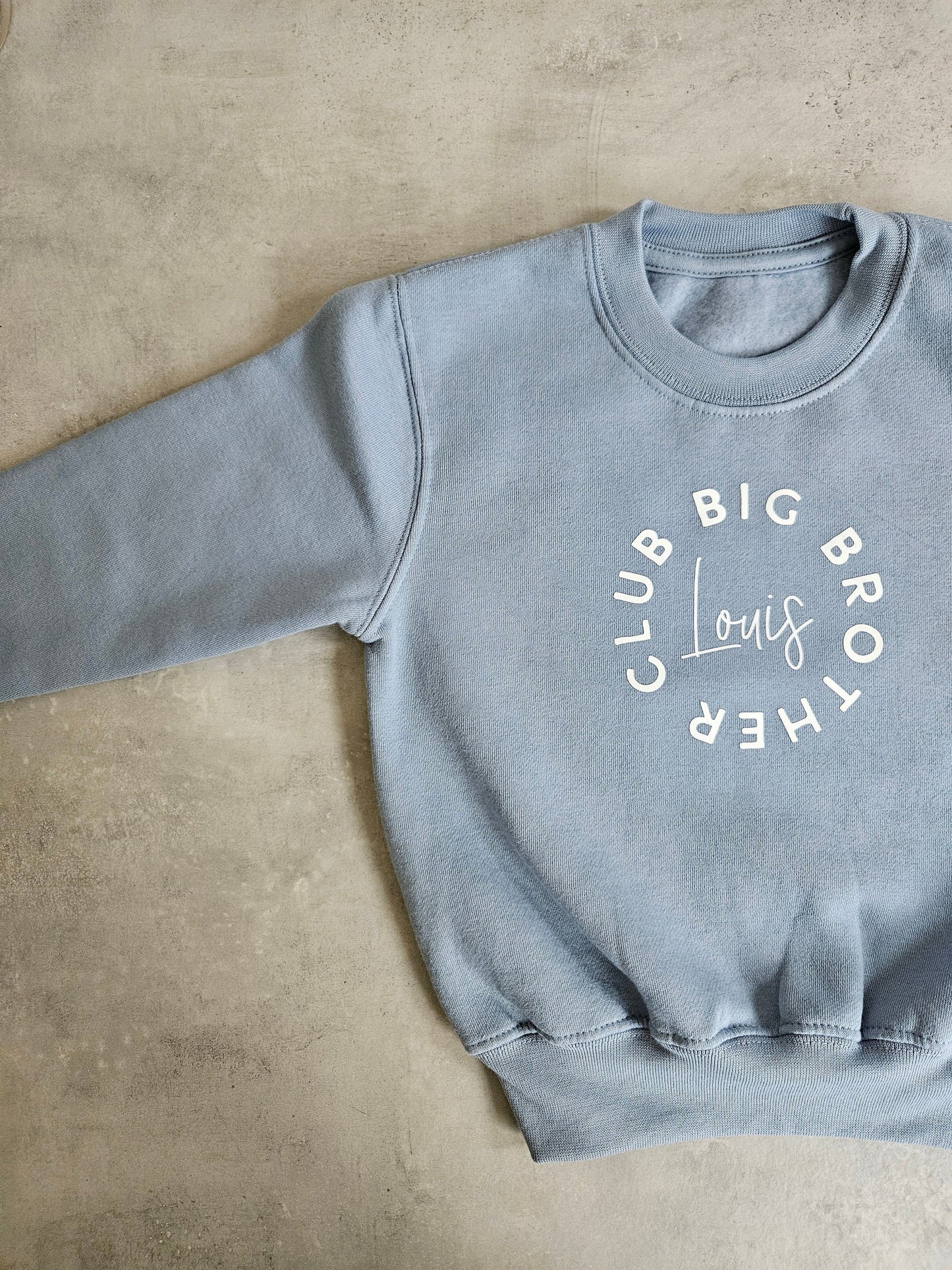 Personalised big sibling jumper