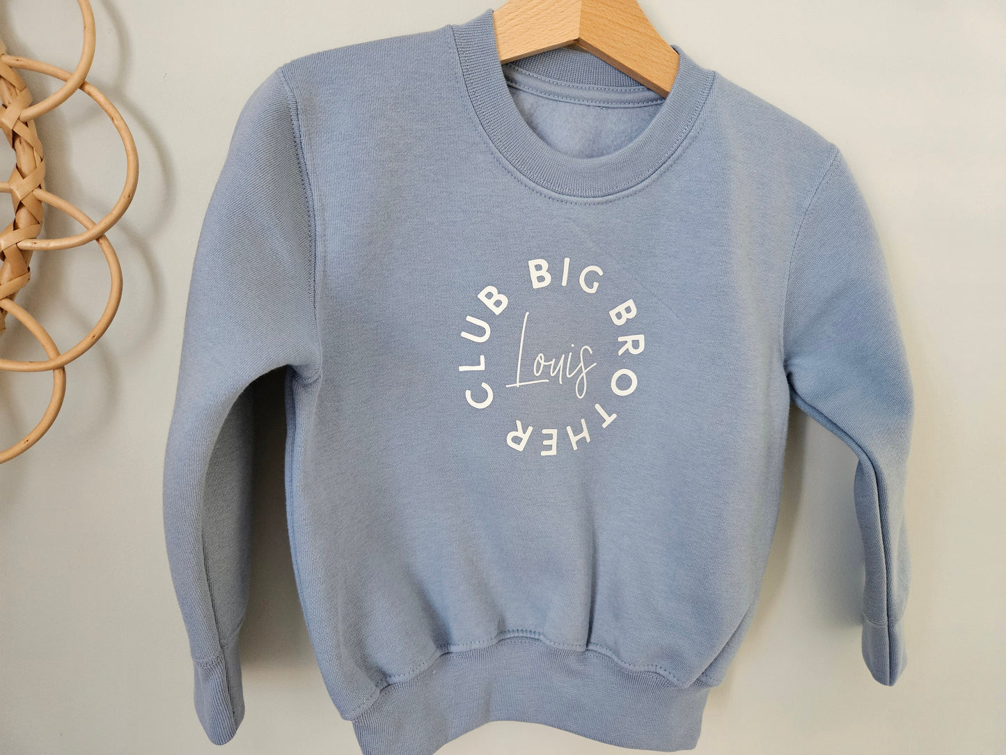 Personalised big sibling jumper