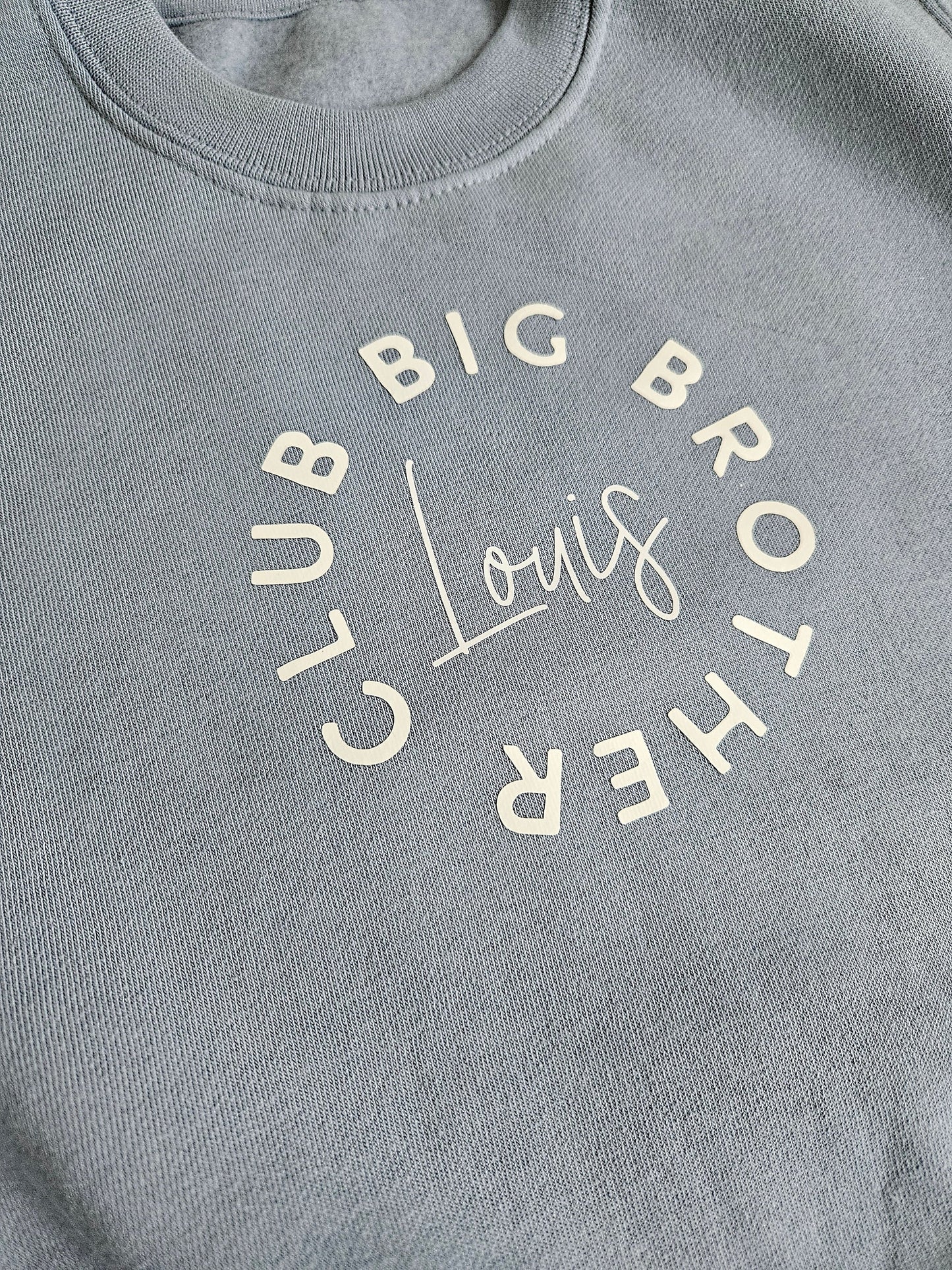 Personalised big sibling jumper