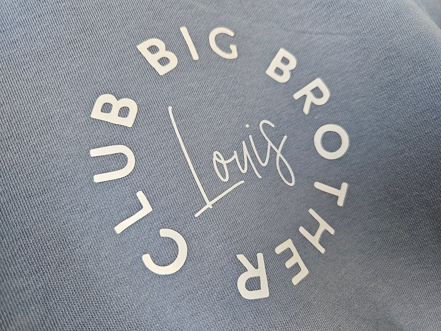 Personalised big sibling jumper