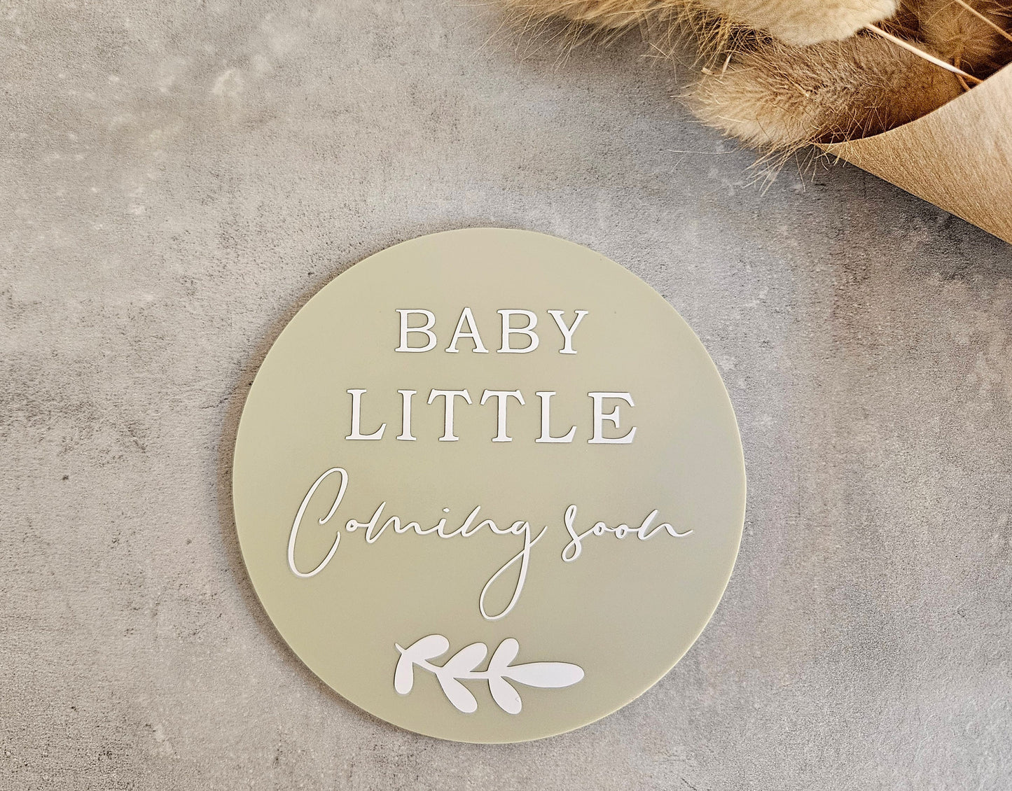 Personalised Pregnancy/Baby Announcement Plaque