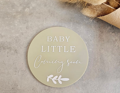 Personalised Pregnancy/Baby Announcement Plaque