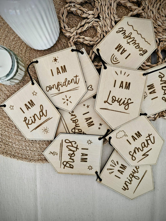 Positive Affirmations Penant Flag Bunting | Children's Positivity | Kids Self-esteem | Kids Bedroom Playroom Decor