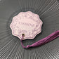 Floral Wedding Place Cards with Tassel | Blush & Plum