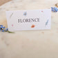 Wildflower Floral Place Names | Wedding Guest Name Cards