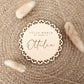 Personalised Baby Name Announcement Plaque | Laser Engraved Disc