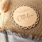 Personalised Baby Name Announcement Plaque | Laser Engraved Disc