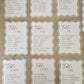 Wavy Pastel Wedding Seating Plan Cards | Table Sign Cards