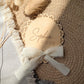 Personalised Lace Baby Name Disc | Wooden Birth Announcement Sign