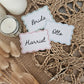 Wavy place cards