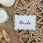 Wavy place cards